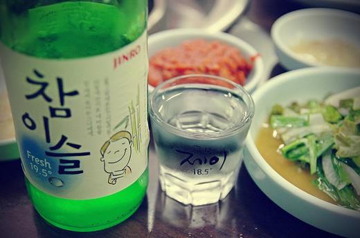Соджу- корейская водка.